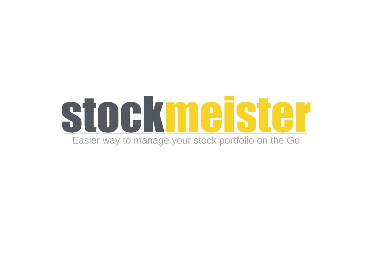 Cover slide of the Stockmeister Pitch Deck Breakdown pitch deck