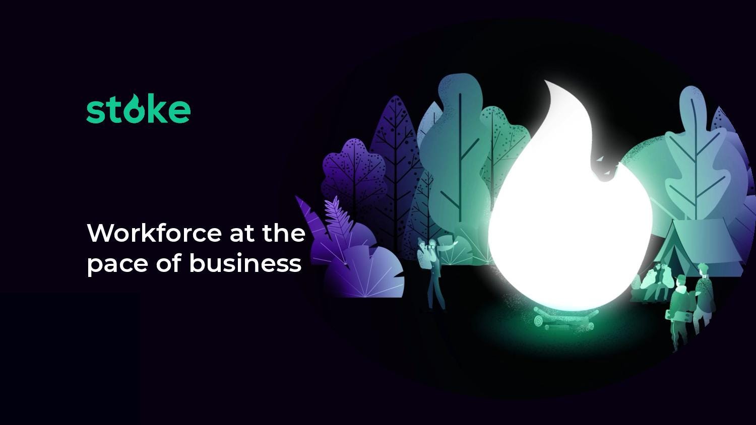 Cover slide of the Stoke Talent pitch deck — Seed 2019