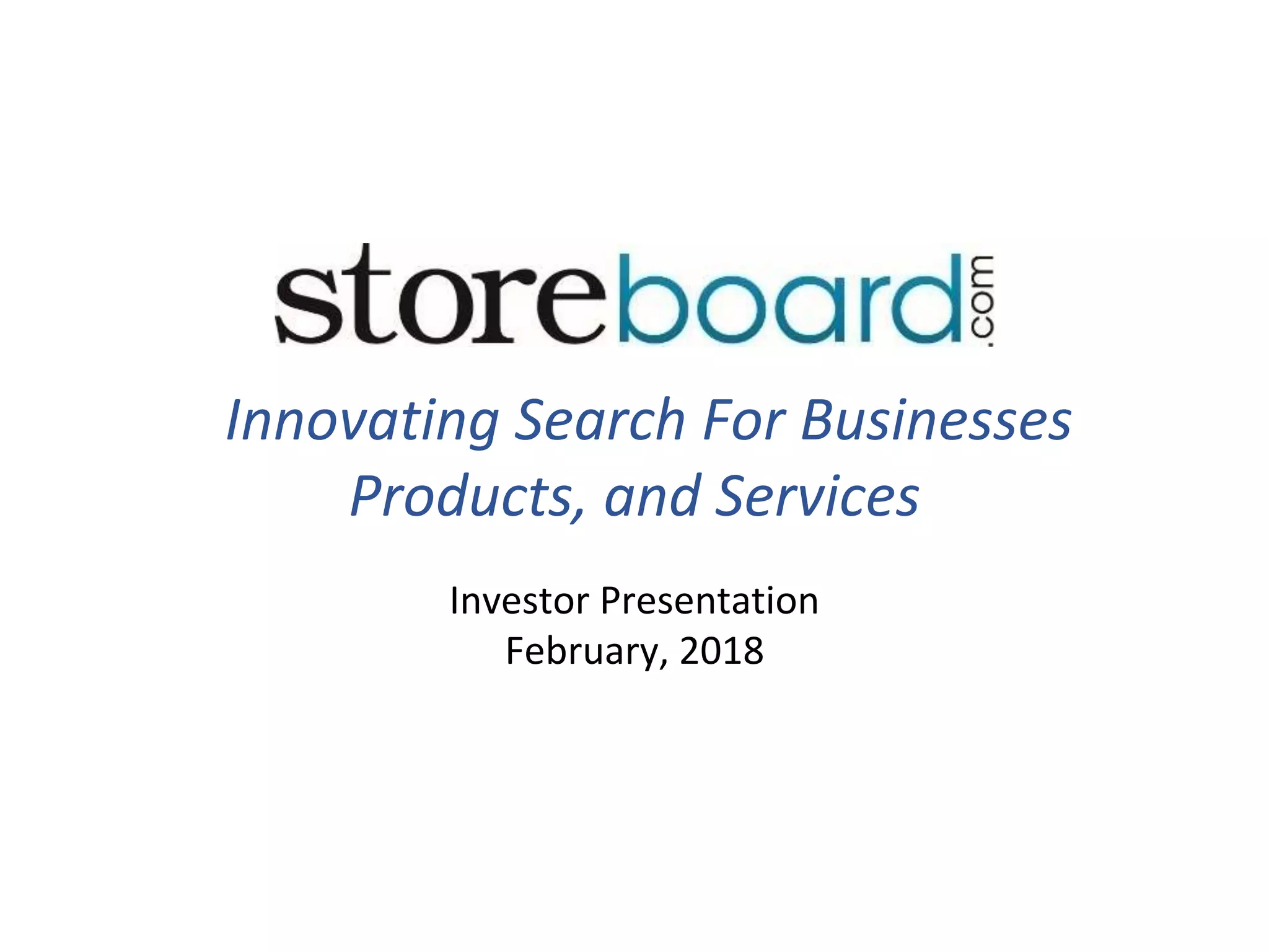 Cover slide of the Storeboard Pitch Deck Teardown pitch deck
