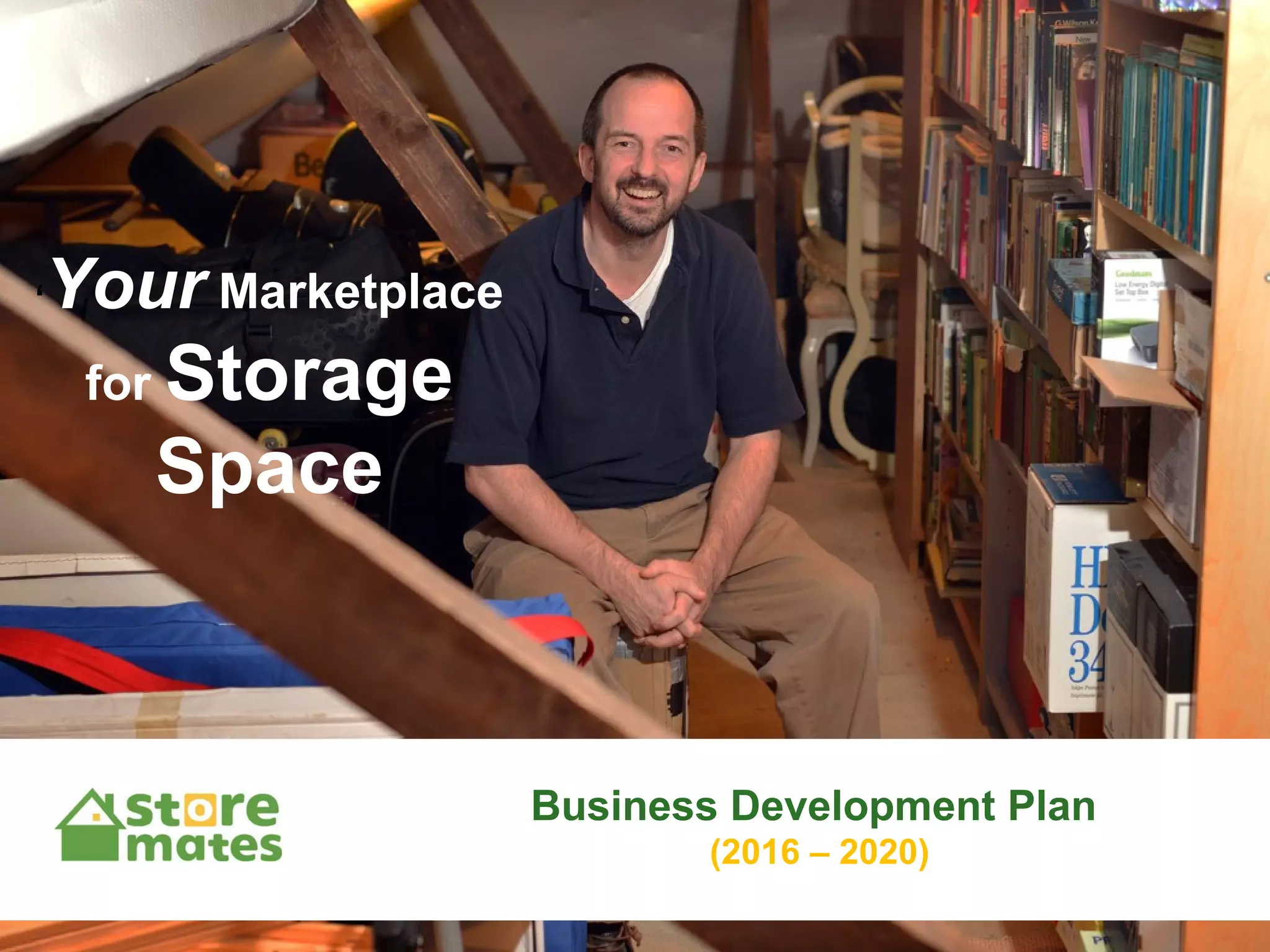 Cover slide of the Storemates Pitch Deck Teardown pitch deck