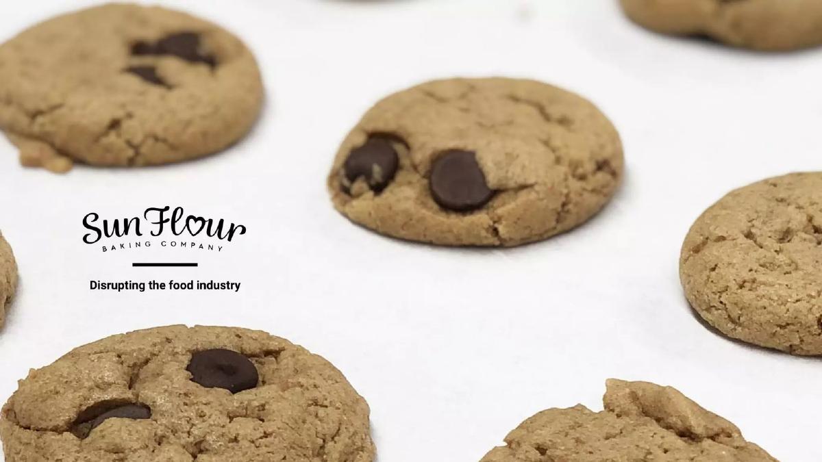 Cover slide of the Sun Flour Baking Company pitch deck — Growth / Series A 2023