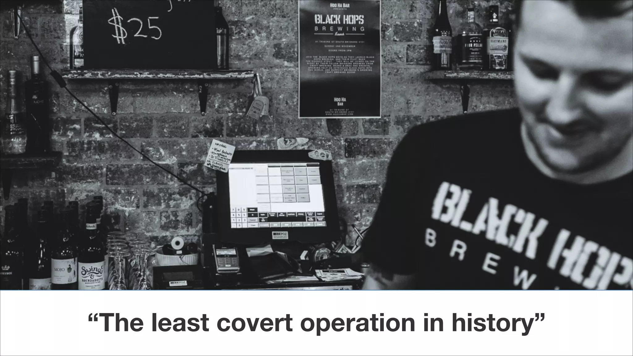 Cover slide of the Black Hops Brewing pitch deck — Early Stage / Seed 2015