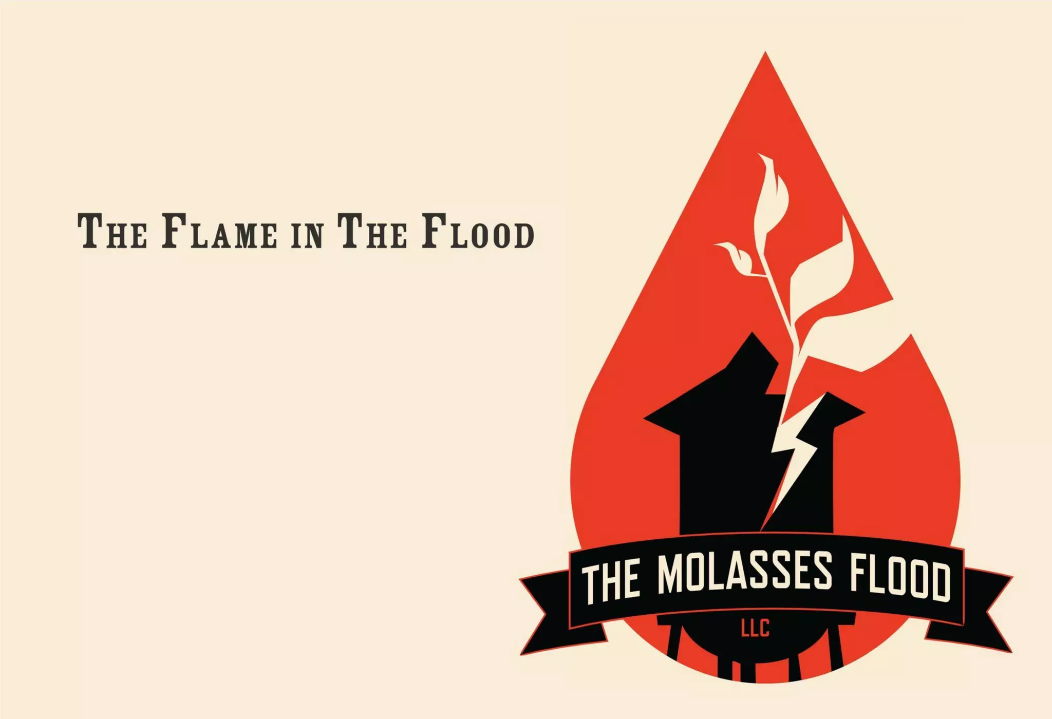 Cover slide of the The Molasses Flood LLC pitch deck — 2014