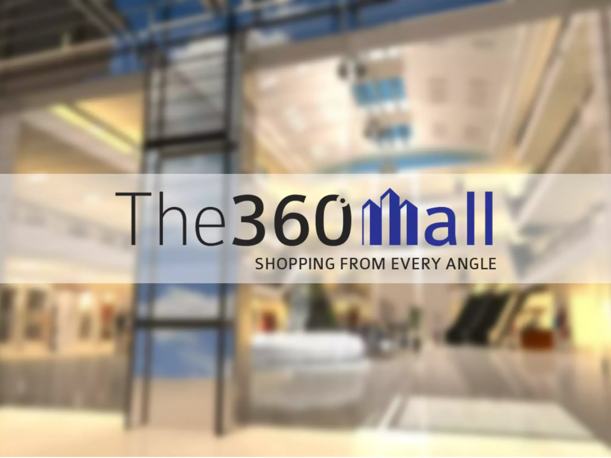 Cover slide of the The360Mall pitch deck — 2013