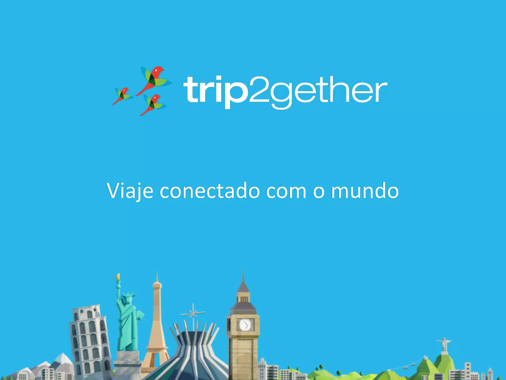 Cover slide of the Trip2gether pitch deck — Early Stage 2012