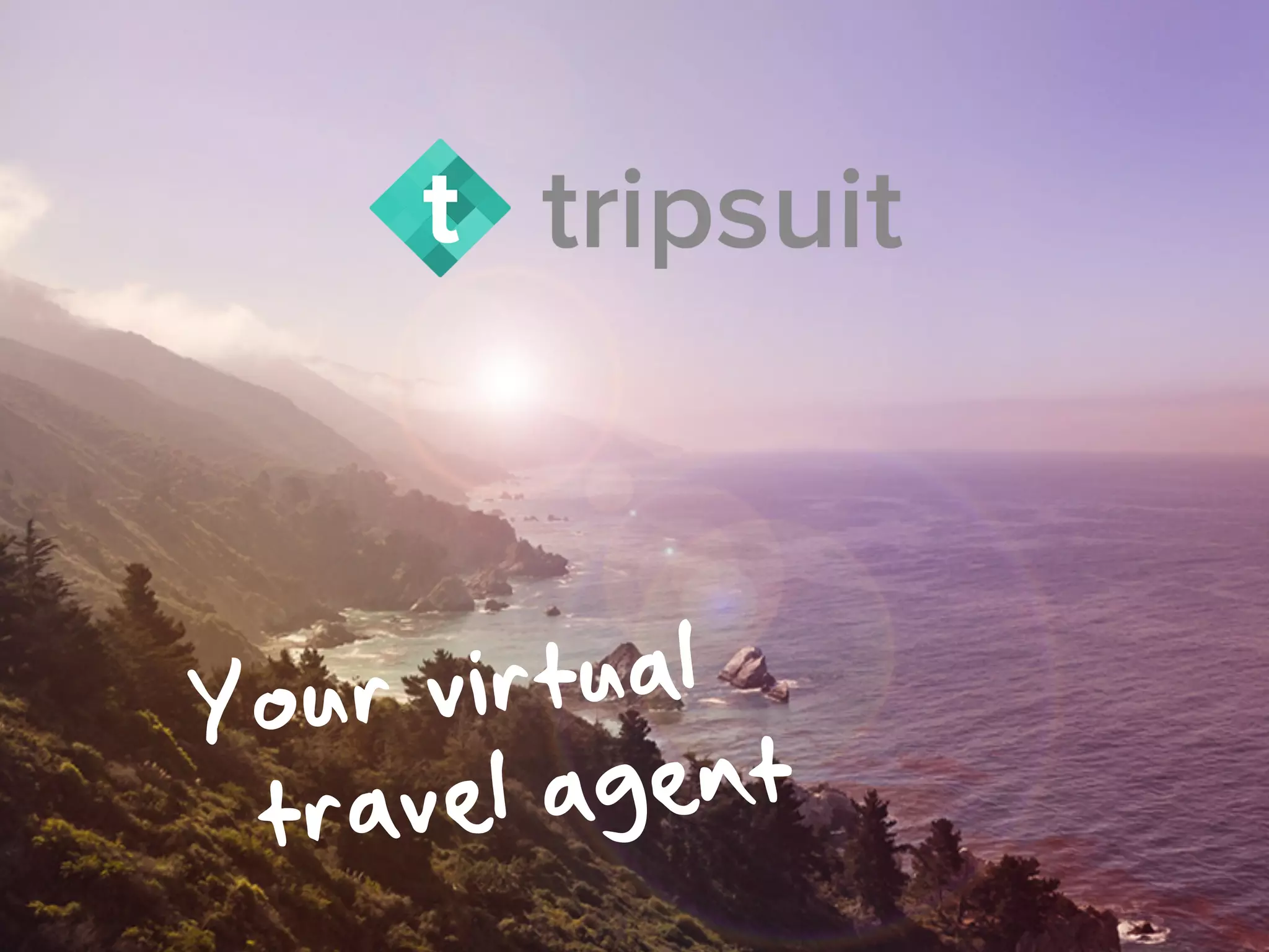 Cover slide of the tripsuit pitch deck — Pre-Seed / Seed 2014