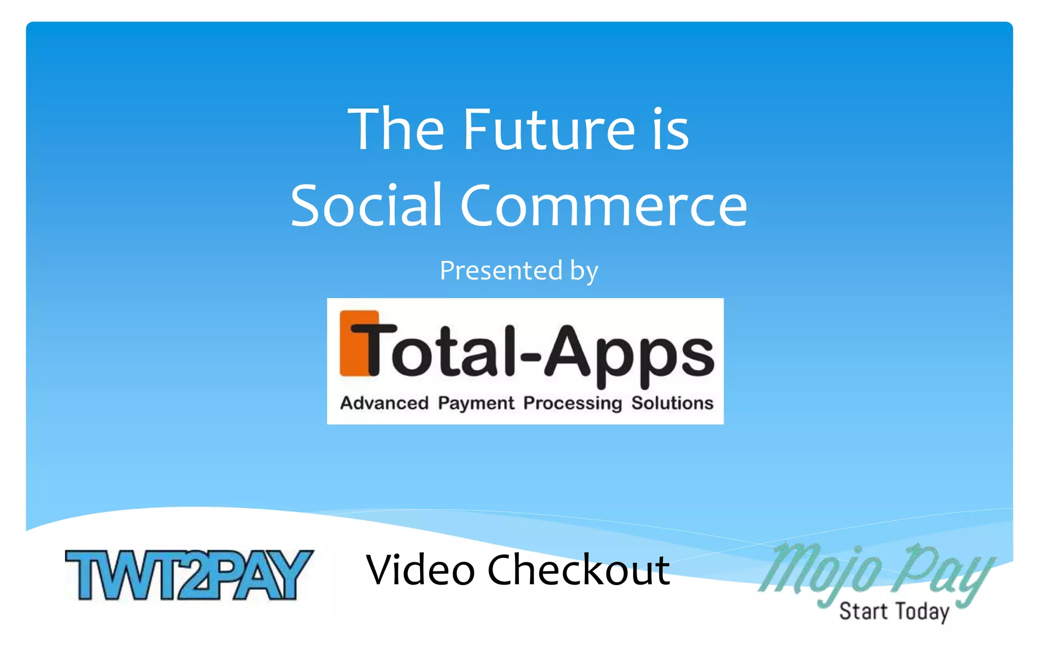 Cover slide of the Twt2Pay and Video Pitch Deck Teardown pitch deck