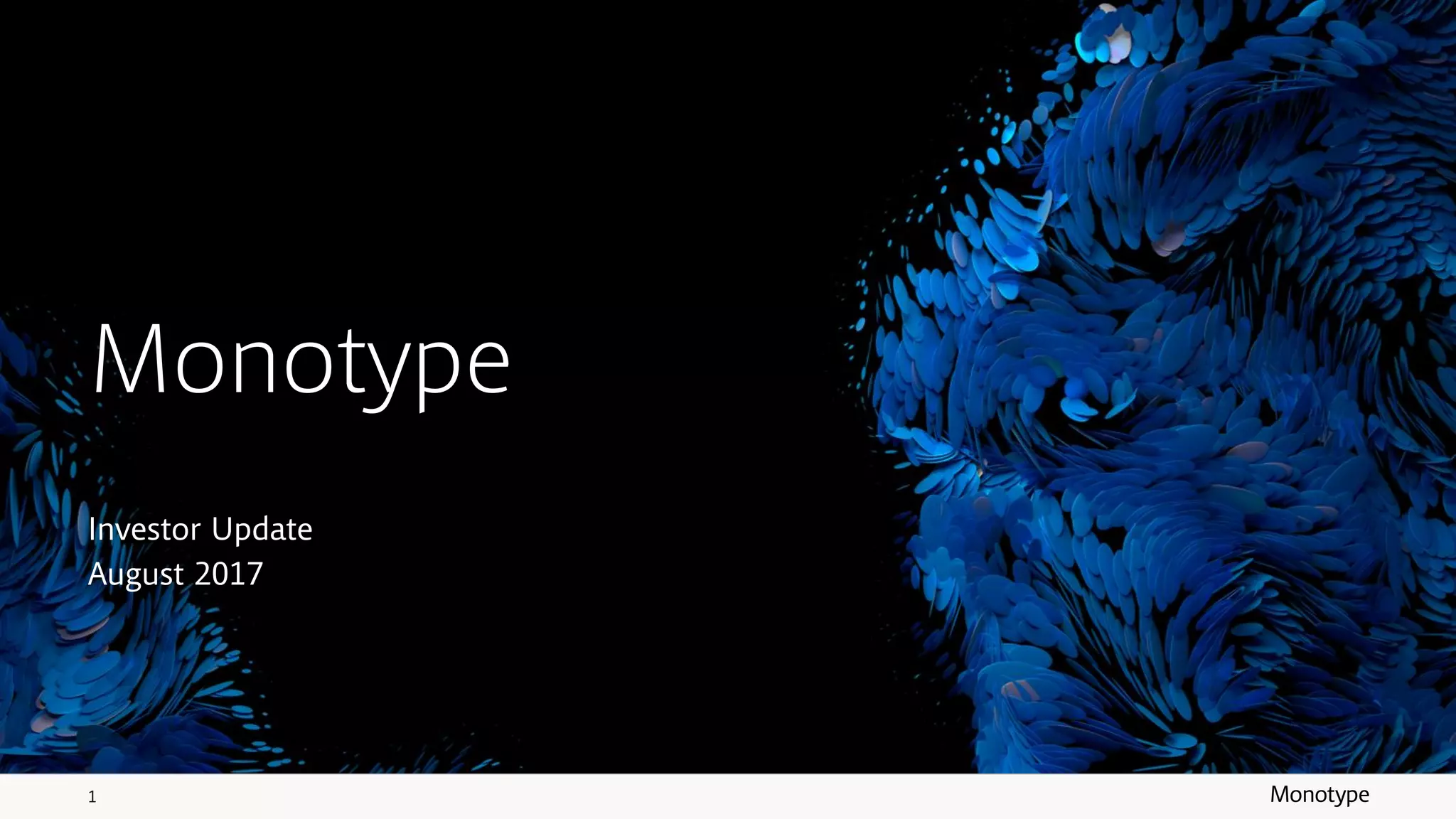 Cover slide of the Monotype Pitch Deck Teardown pitch deck