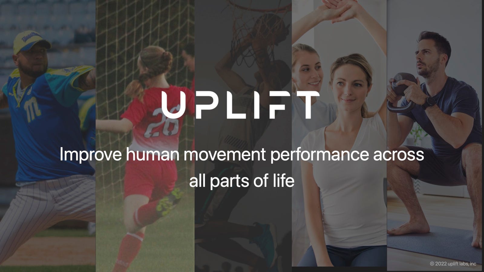 Cover slide of the Uplift Labs pitch deck — Seed 2022