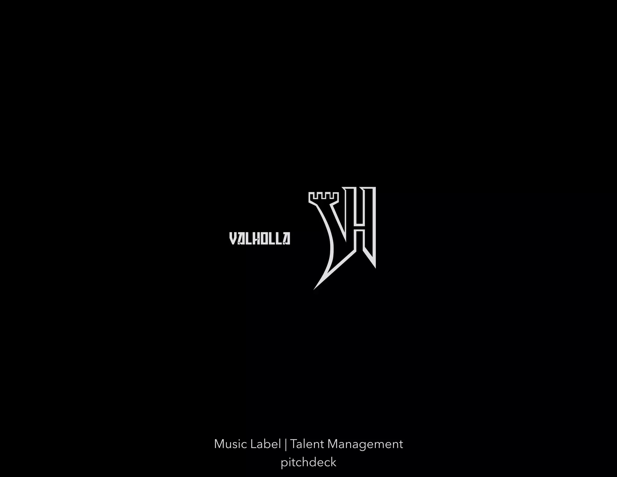 Cover slide of the Valholla Entertainment Pitch Deck Teardown pitch deck