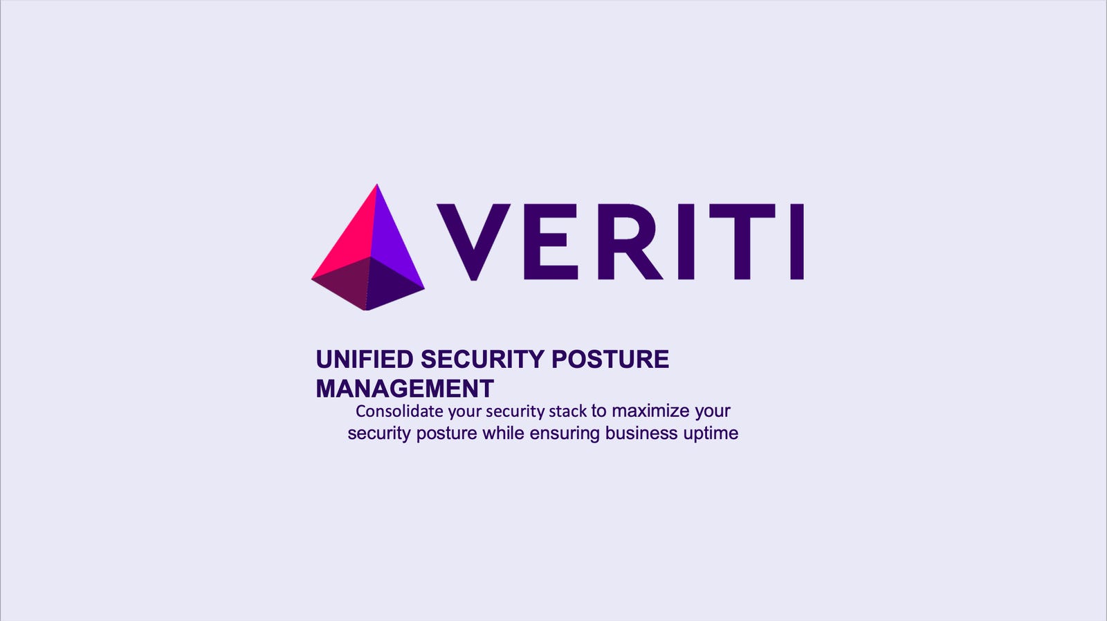 Cover slide of the Veriti pitch deck — Series A 2023