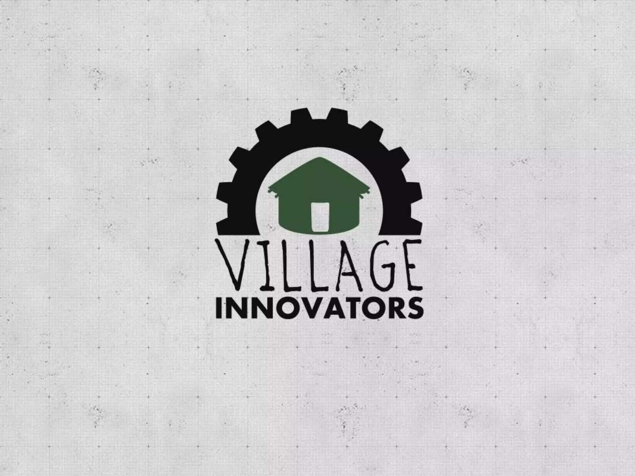 Cover slide of the Village Innovators pitch deck — Pilot