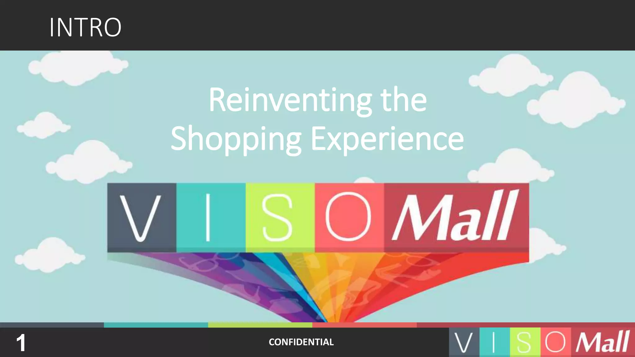 Cover slide of the Visomall pitch deck — Pre-Seed / Idea Stage 2014