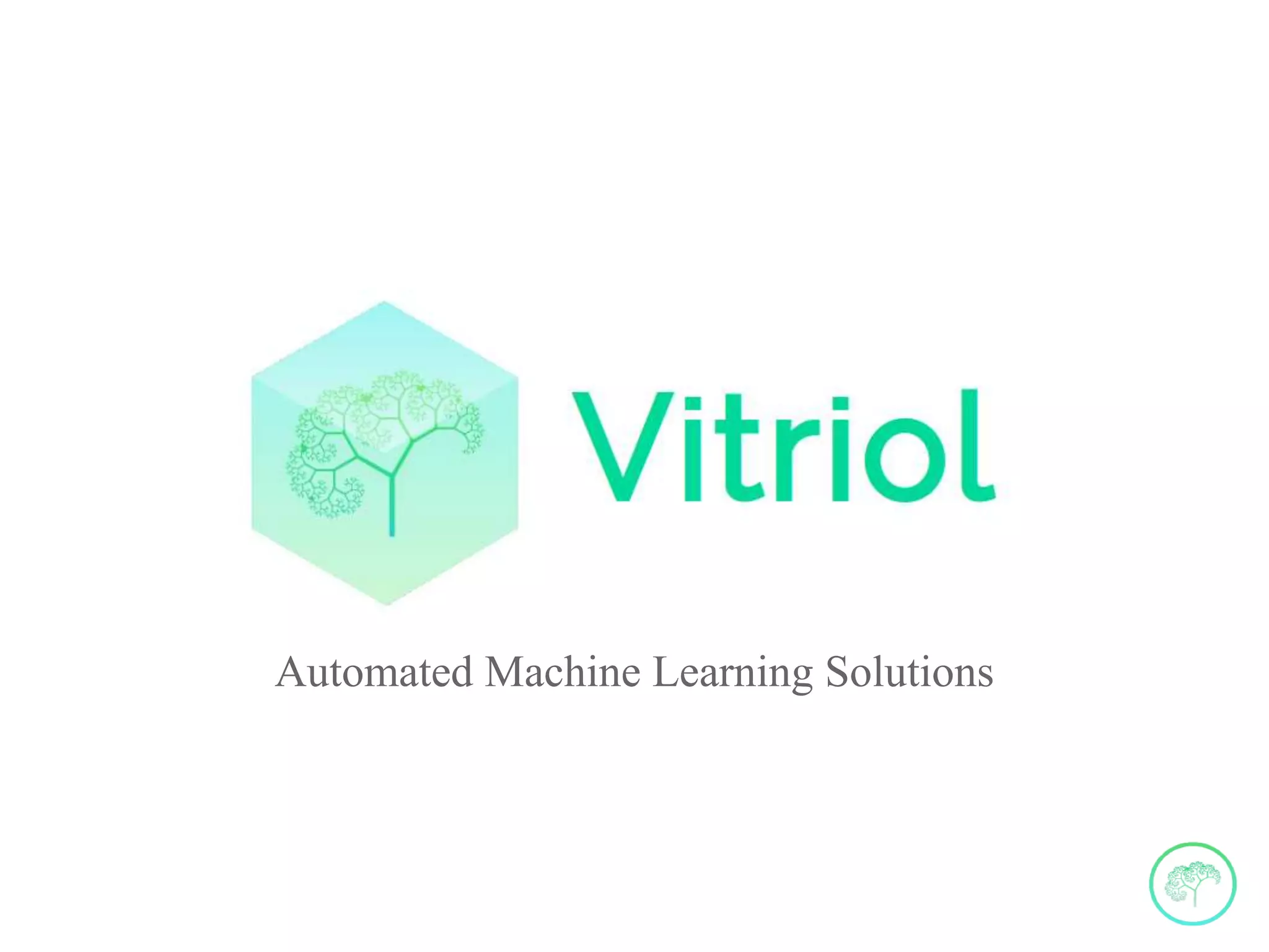 Cover slide of the Vitriol pitch deck