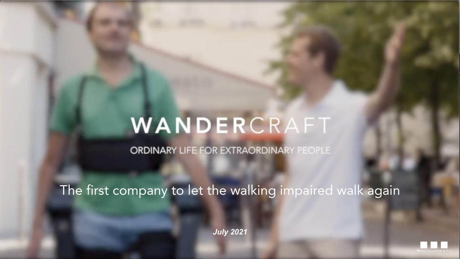 Cover slide of the Wandercraft pitch deck — Series C 2024