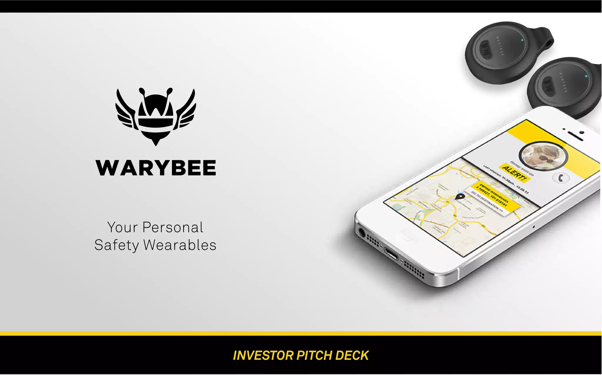Cover slide of the Warybee pitch deck