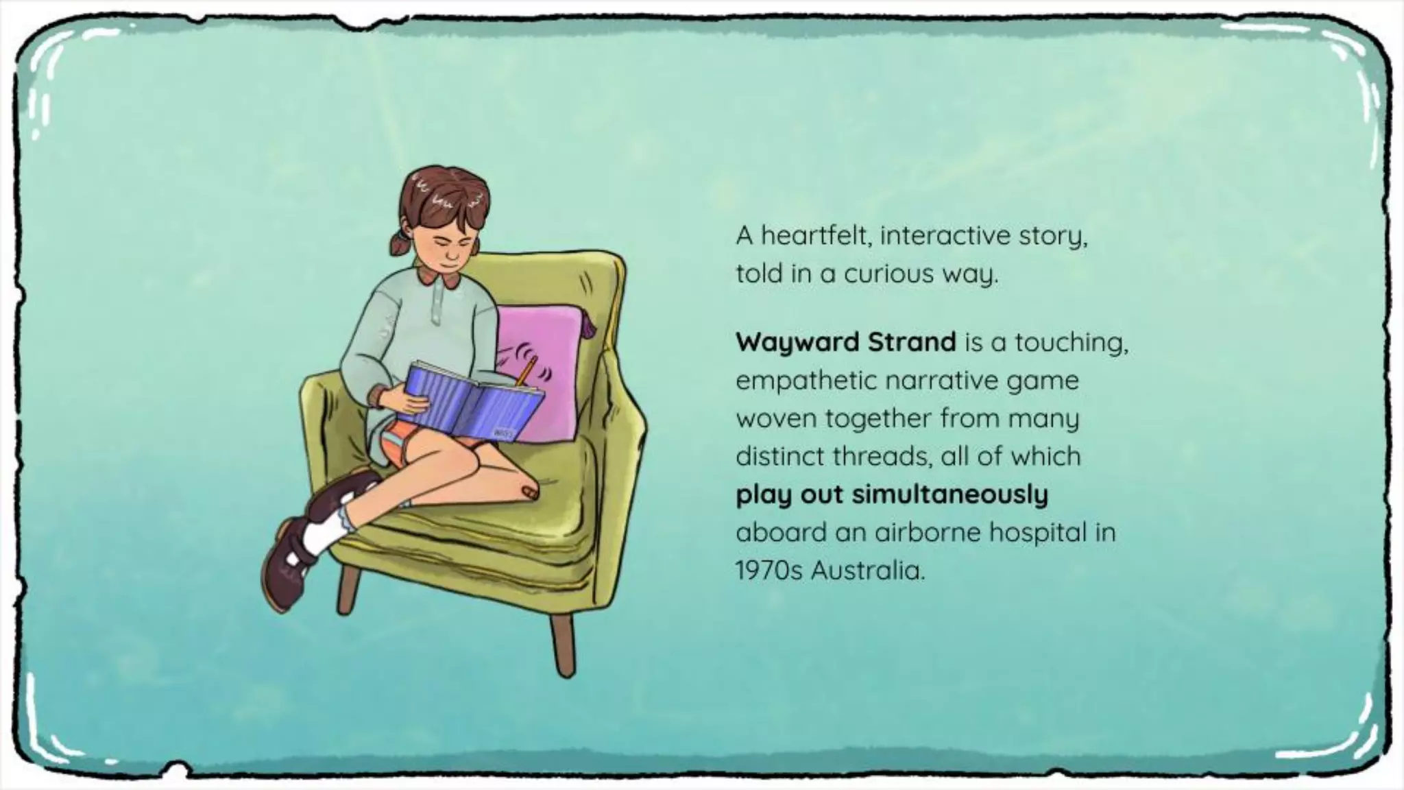 Cover slide of the Wayward Strand pitch deck