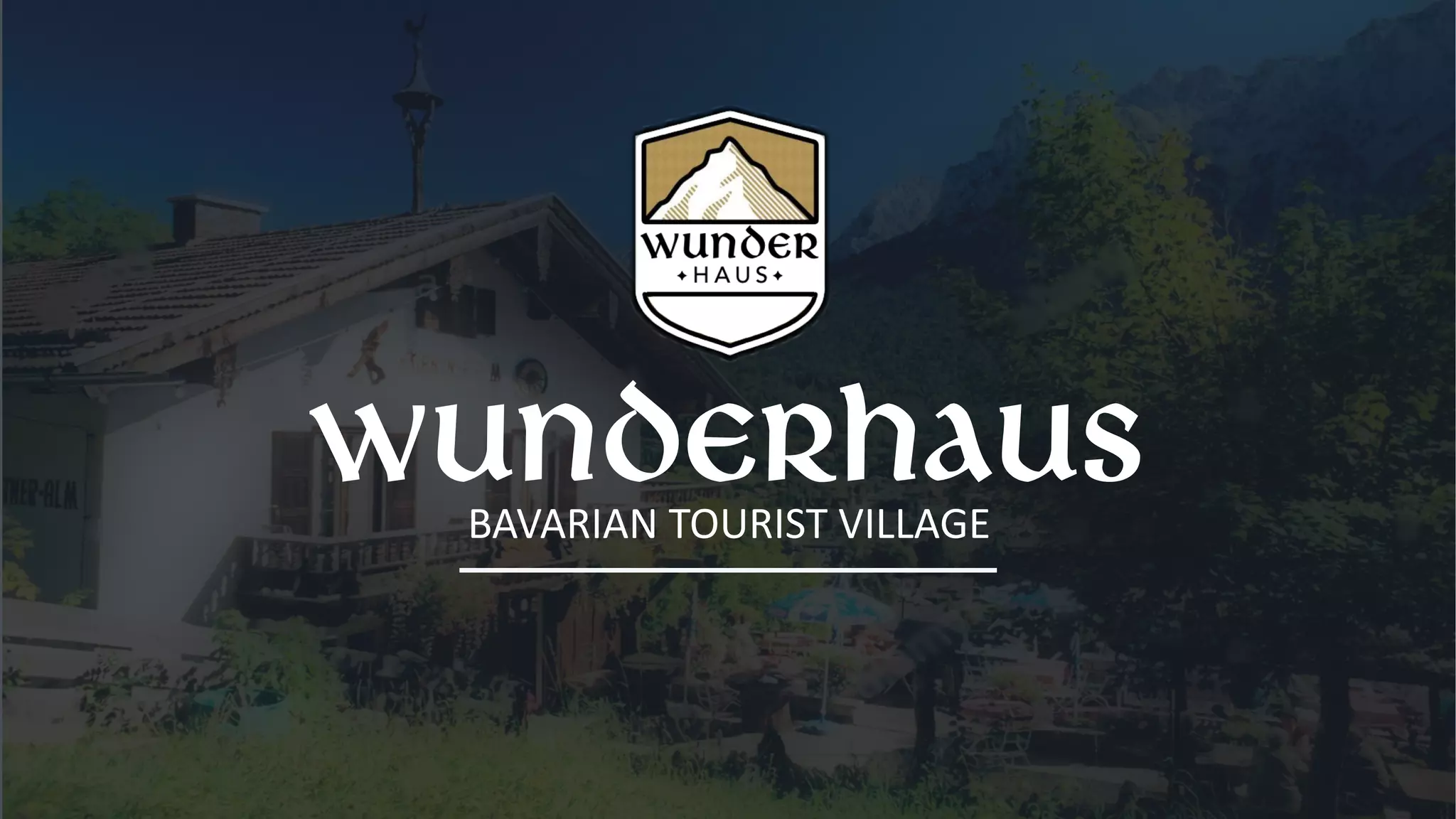 Cover slide of the WunderHaus pitch deck