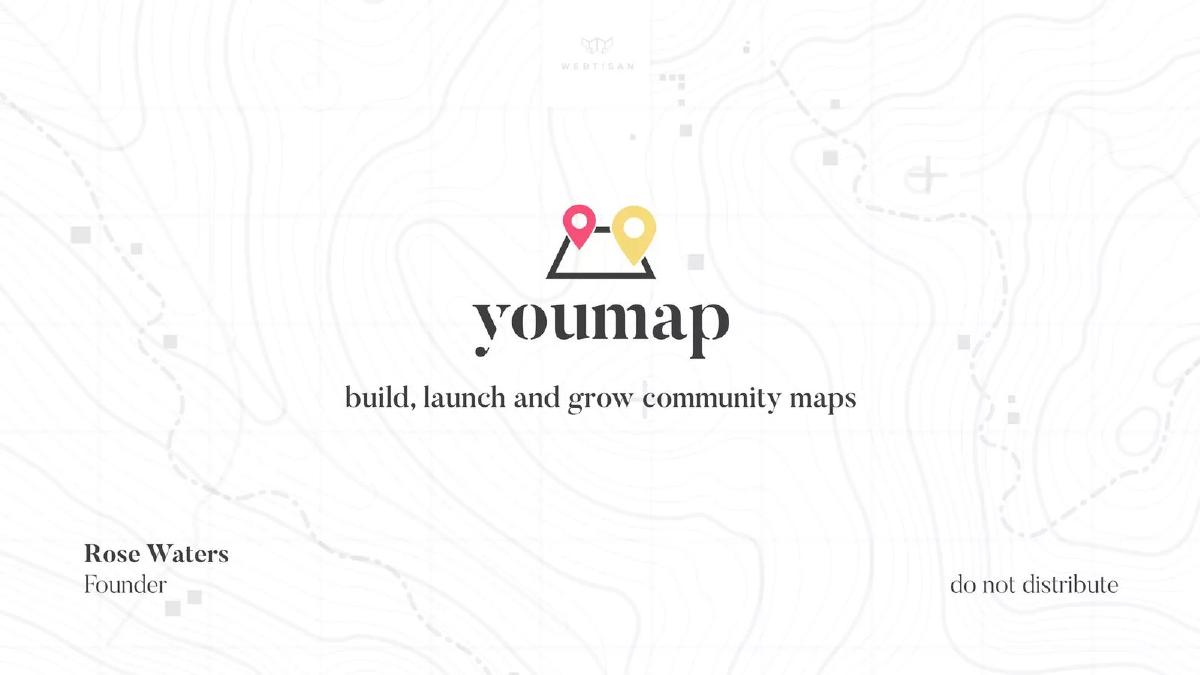 Cover slide of the YouMap Pitch Deck Teardown pitch deck