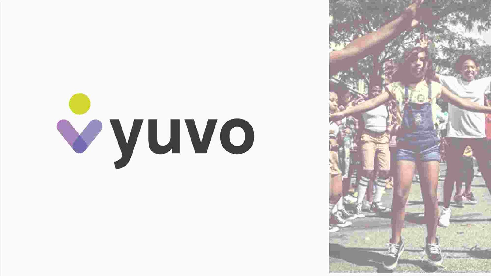 Cover slide of the Yuvo pitch deck — Series A 2024