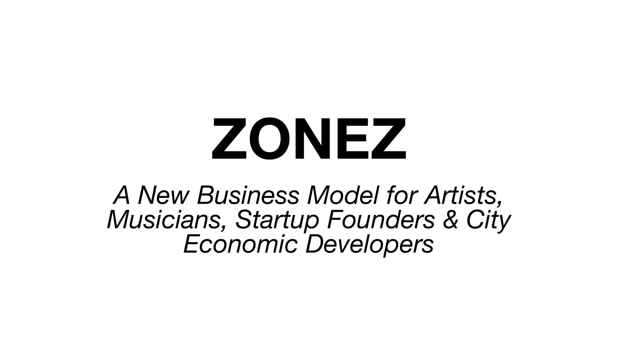 Cover slide of the Zonez Pitch Deck Teardown pitch deck